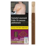 Tigari de foi Sabor Wood Tip Purple in pachet de 22 g cu 5 tigari cu aroma de vin rosu